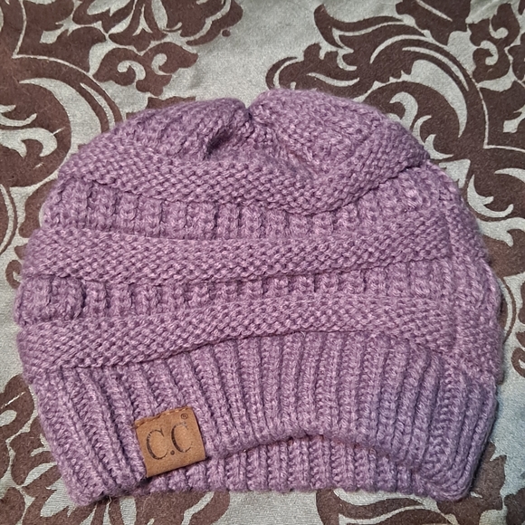 C.C Lavender Knit Hat - Picture 3 of 4